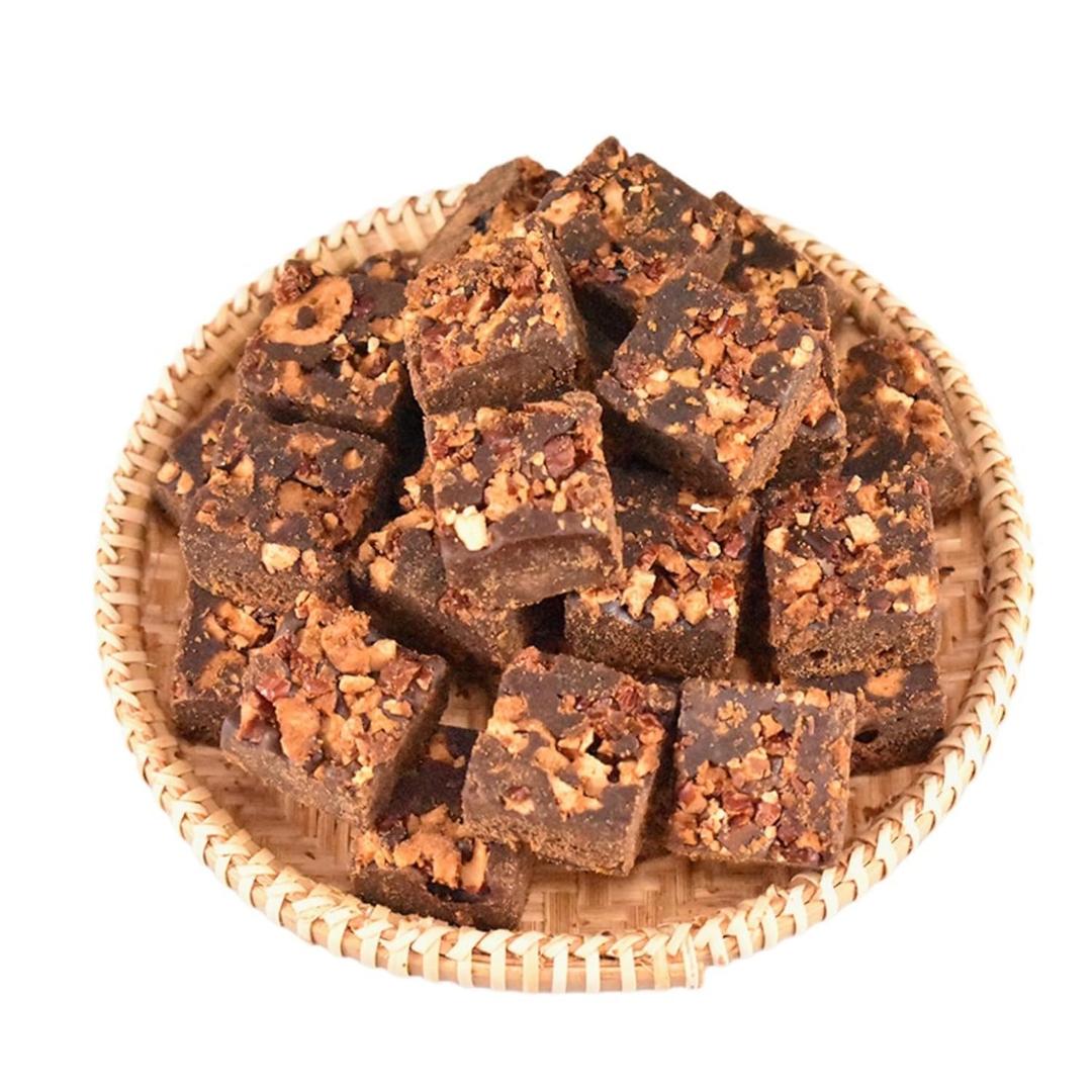 Handmade brown sugar cubes, Black sugar, rose brown sugar,8.81 ounces (250 grams) (Jujube), EXP: 2026.12.10