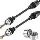 Youxmoto Front Left/Right CV Axle & Wheel Bearing Kit Fit for Polaris Ranger 500/570 / EV/ETX 2015 2016 2017 2018 2019 2020 2021 2022; 4340 Chromoly Steel CV Axle Drive Shaft