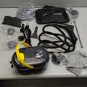 Steam Cleaner with Adjustable Handle High Temperature High Pressure Steam Cleaner with 15 Accessories Portable Steamer for Home Furniture Kitchen Bathroom Grout and Tile (Black)