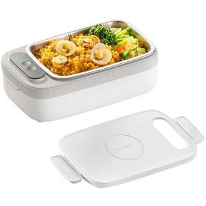 Cordless Electric Lunch Box for Adults, 14000mAh Rechargeable Auto Heated Lunch Box, 1L Protable Self-Heating Food Warmer for Car, Office, Travel, Picnic & outdoor