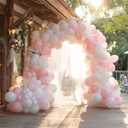 White And Pink Balloon Arch Kit, Party Decor, Coquette Birthday Decorations, 5/10/ 12/18 Inches Pink Bow Balloon for Bridal Baby Shower Girls Birthday Wedding Decorations Supplies (70 PCS)