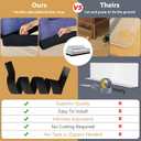 Under Couch Blocker for Kid and Pet Toys5in x 132in, Adjustable Elastic Strap Barrier to Prevent Things from Going Under Sofa Bedand Other Furniture