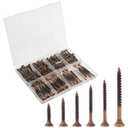 Mr. Pen- Wood Screws Assortment Kit, 152 pcs, Bronze, Phillips Tips, Assorted Wood Screws, 6 Sizes (2, 1-1/2, 1-1/4, 1, 3/4, 1/2)