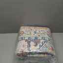 Boho Area Rugs 5x7 Washable Non-Slip,5 by 7 Low-Pile Retro Vintage Oriental Inspired Persian Style Bohemian Rug with Rubber Backing,Blue Carpet for Living Room,Bedroom,Dining Room Under Table,Office (Azure Ember)