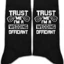 Funny Novelty Socks Gifts for Wedding Officiants - Trust Me I'm A Wedding Officiant - Officiant Socks.(093)