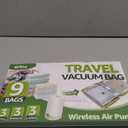 Vacuum Bags for Travel with Rechargeable air Pump, 3 Sizes Vacuum Seal Bags for Clothing, Space-Saving Compression Storage Bags for Travel & Closet Organization (9)