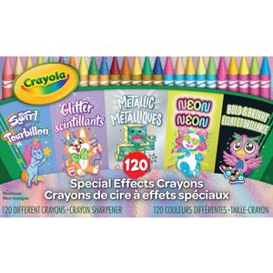 Crayola Special Effects Bulk Crayon Set (5 Pack), 24 Crayons for Kids, Coloring Supplies for Arts & Crafts, Glitter, Pastel, Bold & Bright, Neon, Metallic [ Exclusive]