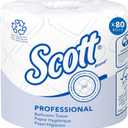 Scott Professional 100% Recycled Fiber Standard Roll Bulk Toilet Paper (13217), 2-Ply, Elevated Design, White, Individually Wrapped (80 Rolls of 473 Sheets, 37,840 Sheet Total)