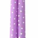 Purple Candles With Hearts 2 Pack
