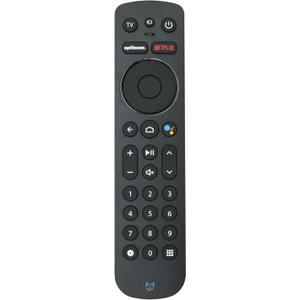 SatelliteSale Remote Control Replacement for Notus M2 Compatible with Optimum Stream Devices - Voice Activated, Bluetooth - Matte Black ABS Plastic RC with Batteries Included