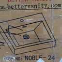 25-inch Solid Surface Vanity Top White Modern Contemporary Stone Matte