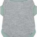 Cozy and Functional Dog Shirts for Small Puppies: Stretchable Green Attire with Easy-On Design, Ideal for Chihuahuas and Yorkies - Enhance Comfort and Playfulness on Chill Days XX-Large (2XL-(22~26lb) | Chest(~21.5"))