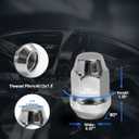 M12X1.5 Lug Nuts - 20pcs Wheel Nut Set Compatible with Buick, Dodge, Chrysler, Ford, GMC, Cadillac, Chevrolet/Chevy, Lincoln, Toyota, Hyundai, Pontiac