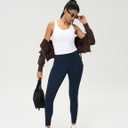 AJISAI Womens Double Lined Workout Tank Tops Scoop Neck Yoga Tanks Casual Crop Sleeveless Summer Top (White, L)