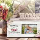 SRADMO Pregnancy Announcement for Great Grandma, Great Grandma Picture Frame, 12x6 inch Wooden Tabletop Photo Frame