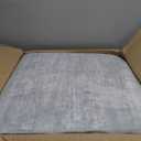 zesthome 10x12 Area Rugs - Large Modern Abstract Washable Rug, Low Pile Living Room Rug, Soft Anti-Skid Indoor Rugs, Non-Shedding Carpets for Bedroom Dining Living Farmhouse Nursery Home Office (Grey)