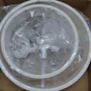 White Boho Chandelier 20-inch Natural Wicker