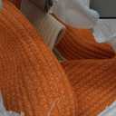 Artfeel 100L Large Cotton Rope Basket, Decorative Woven Blanket Storage for Living Room, Boho Toy Storage & Toy Box for Kids, Versatile Laundry Basket & Nursery Hamper for Blankets(Orange)