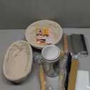 Sourdough Starter Kit  Complete Sourdough Bread Baking Supplies with 24oz Glass Sourdough Starter Jar, 9 Round & 10 Oval Banneton Proofing Basket Set, Sourdough Tools  Artisan Gift for Bakers