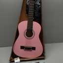 Ashthorpe 38-inch Beginner Acoustic Guitar Package (Pink), Basic Starter Kit w/Gig Bag, Strings, Strap, Tuner, Picks