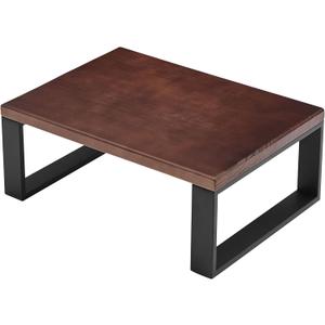 Solid Wooden Step Stool for Adults Seniors Non-Slip, Heavy Duty Bed Steps for High Beds with 500 LBS Capacity, Portable Bedside Step Stool Easy Assembly (Dark Walnut)