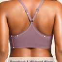 Racerback Bras with Metal Magnetic Front Closure - Wireless for Women No Underwire Seamless Supportive Bralettes (Pink, M)