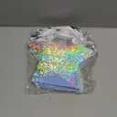Sweetude 12 Pcs Star Shaped Party Favor Bags with Handle Mini Iridescent Paper Gift Goodie Bags for Holiday Wedding Birthday Party Supplies (Chic Style)