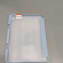 JETech Case ONLY for iPad Air 11-Inch M4/M3/M2 (2026/2025/2024), iPad Air 5/4 (2022/2020 5th/4th) with Pencil Holder, Clear Transparent Back Slim Stand Shockproof Tablet Cover (Sky Blue)