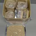 Bathroom Accessories Set - Gorgeous Beige Bathroom Set, 10PC Bathroom Accessory Set, Toilet Brush, Trash Can & Soap Dispenser