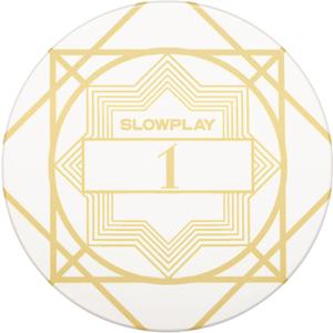 SLOWPLAY Nash Ceramic Poker Chips in Bulk, Casino Grade Ceramic 12-Gram Poker Chip for Texas Hold'em, 43mm Professional Chips Pack of 50 with Denomination of 1