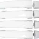 MOTOKU Set of 4 White Exterior Door Handle for Chevrolet Silverado1500 2500 3500 HD Suburban Tahoe for GMC Sierra 1500 2500 3500 Yukon 2015-2020