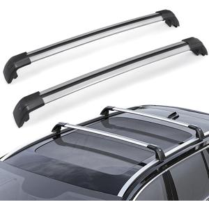 JDMON Compatible with Roof Rack Cross Bars Volvo XC60 2013-2018 with Side Rails Anti-Theft Locks Desigh, Aluminum Luggage Rack Crossbar for Rooftop Cargo Bag Carrier Kayak Canoe Bike, Sliver