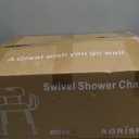 Swivel Shower Chair with Arms and Back, 450lbs Heavy Duty Shower Chair for Elderly and Disabled, Handicap Shower Chairs for Inside Shower Stool & Bath Tub Seat for Adults