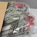 Tuanse 2 Pcs Christmas Decorative Lanterns Black Metal Christmas Party Hanging Candle Lantern Vintage Flameless Decorative Lanterns with LED Lights for Indoor Outdoor Home Table Porch