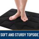 OLANLY Door Mats Indoor, Non-Slip, Absorbent, Dirt Resist, Entrance Washable Mat, Low-Profile Inside Entry Doormat for Entryway (32x20 inches, Black)