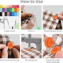 Tanice Plastic Snap Pliers, 408-Piece Plastic Snap Buttons Kit, 24 Colors T3/T5/T8 Snap Fasteners with Aluminum Pliers, Storage Box & Tools for Baby Clothes, Pet Gear, Crafts & Bags