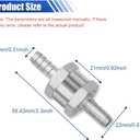 3 x 2PCS 5/16" 8mm Non Return One Way Aluminium Alloy Car One-Way Inline Check Valve for Petrol Diesel Fuel Oil Water