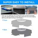 Autorder Gray Dashboard Cover Mat for Toyota Camry 2007-2011 Accessories Dash Cover Upgrade Polyester Dash Mat Sunshade Glare UV Rays Protector