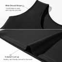 Chest Binder for Transgender FTM Breast Binder Long Trans Tank Binder (Black)