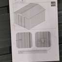 10' x 8' XL Outdoor Storage Shed, Sturdy Metal Building w/Lockable Doors for Garden, Backyard, Poolside and Lawn, Black