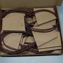 Gilprop 15 Packs Bouquet Bag Kraft Paper Flower Gift Bags with Handle Bouquet Bag Box with Waterproof Lining for Birthday Wedding Party Favors (12.5 x 4.9 x 3.1 Inch,Brown)