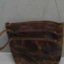Leather Crossbody Bag for women purse tote ladies bags satchel travel tote shoulder bag (Distressed Tan)