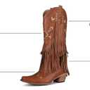 SaraIris Women's Cowgirl Boots Knee High Fringe Boots | Casual Boots