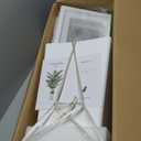 6FT Artificial Palm Tree, Tall Faux Palm Tree Indoor with Fake Plants Tall, Artificial Plants with Lifelike Leaves for Home Office Decor (White)