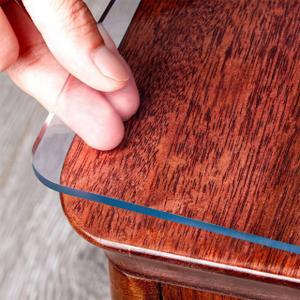 Royhom Clear Table Protector 48 x 80 Inch, 2mm Thick Plastic Table Cover, Clear Table Cover Protector Rectangle, Waterproof PVC Table Protector for Dining Room Table, Wood, Kitchen Table
