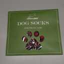 EXPAWLORER Anti-Slip Dog Socks-Double Sides Grips Traction Control on Hardwood Floor,Dog Shoes for Hot/Cold Pavement,Best Paw Protector,Prevents Licking,for Puppy Small Medium Large Senior Dogs (Small (4 Count), Black and Red)