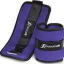 ProsourceFit Ankle/Wrist and Arm/Leg Weights Set of 2, Adjustable Strap for Men and Women, Color: Purple 2.5lb
