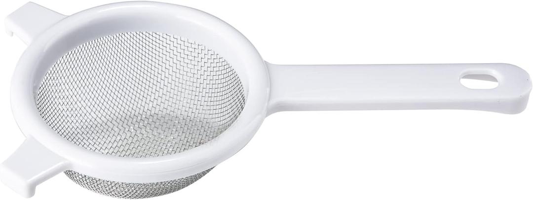 Chef Craft Classic Stainless Steel Mesh Strainer, 4 inches in diameter, White