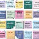 300 Pcs Mental Health Stickers Motivational Affirmation Stickers Mental Health Awareness Items Positive Waterproof Laptop Water Bottle Reminder Feelings Decor for Adult Employees(Vibrant Color)