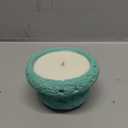 Meteorite Mushroom Shaped Spherical Aromatherapy Cup Cement Candle Holder Stone Decoration Candlesticks Holders 27.5 oz Capacity - Empty Candle Holders (Turquoise)